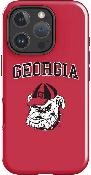 Skinit Impact Phone Case Compatible with iPhone 16 Pro - Officially Licensed University of Georgia Bulldogs Logo Design