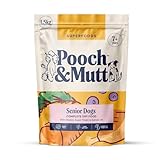 Pooch & Mutt - Senior Superfood Complete Dry Dog Food Grain Free (Regular Sized Kibble), for Older Dogs, Chicken, 1.5kg (packaging may vary)