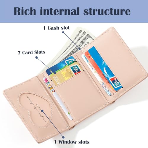 Kawaii Cat Pattern Wallet for Women and Ladies Small Cute Black Thin Mini Wallet with ID Window Compact Wallet for Women Ladies4