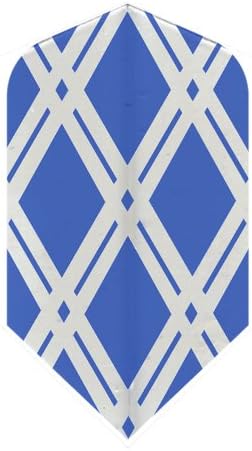 25 Sets #3541 AmeriThon Blue Cut-To-Clear Antique Glass Look Dart Flights