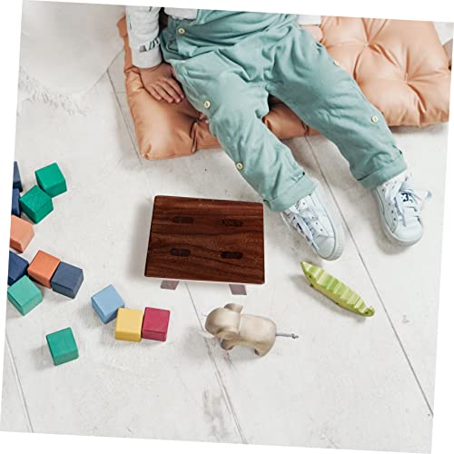 Veemoon Banqueta De Madeira Para Banheiro 2 Peças Banquinho Para Crianças Ao Ar Livre Banquinho Para