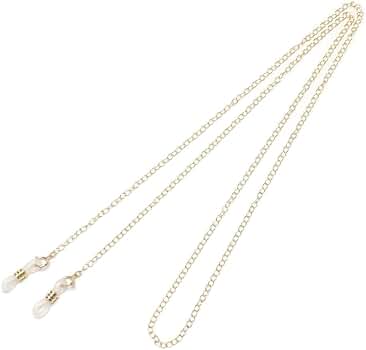 Amazon.co.jp: K18金 メガネチェーン 丸線あずき K18 ネックレスにも