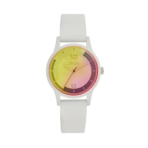 STROILI Orologio analogico da donna al quarzo con cinturino in acciaio inox 1685394, bianco, 1685394