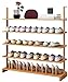 Archambre chaussure rack de chaussure en bambou, chaussure autonome Arrêt de la chaussure Chaussure Chaussure Chaussure Chaussure Tour for salon Chambre à coucher Souffre de couloir Tableau de chaussu
