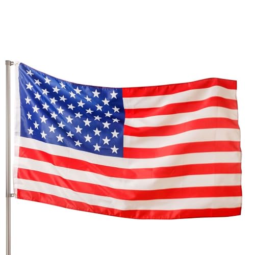 PHENO FLAGS Bandera Premium Estados Unidos 90x150 cm – extremadamente resistente a la intemperie con ojales metálicos y tecnología especial de sellado – doble dobladillo - colores brillantes y vivos