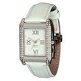 Type d'affichage : Analogique Esprit - EL101202F02 - Montre Femme - Quartz Analogique - Bracelet Cuir Blanc