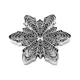 Nuatc 10 Schneeflocken Keksstempel Aus Rostfreiem Stahl Als Geschenkset Zum Weihnachtsbacken Mit Effizientem Design Spülmaschinenfest Schneeflocken Backformen Für Weihnachten