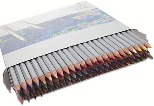 Colored Pencils Set Marco Raffine 72 Colors in Cardboard (7100-72CB), 2B Hardness, 3.2mm Core; Professional Drawing Supplies for Kids, Adults, Artists; Coloring Oil Pencil for Art, Sketching, Drawing…