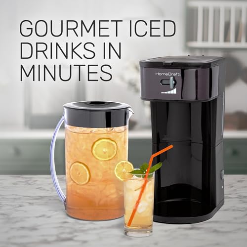 Homecraft Nostalgia Iced Coffee Maker and Tea Brewing Machine Cold