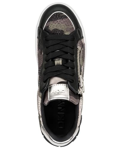 Image of DKNY Women's Mei Everyday Lace Up Sneaker with Side Zipper | Casual Shoes