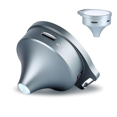 Anti-Funnel Microscope Magnifying Glass,7X/11X/15X Handheld Coin Magnifier with Light,with White/UV Light, 2.1" LCD Screen,One-Click Recording of Photos and Videos,USB Windows & Mac