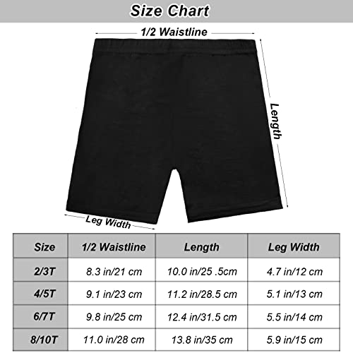 Resinta 6 Pack Toddler Girls Shorts Bike Dance Shorts (As1, Age, 2_Years, 3_Years, Black,Grey, White) #TOP1