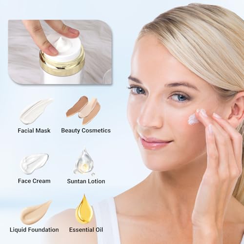 Segbeauty 3.38oz Airless Pump Jar, Empty Makeup Containers 100ml Vacuum Bottle Dispenser, 3pcs Refillable Jar Travel Bottles for Toiletries Moisturizer Container Travel Size for Lotion Moisturizer3