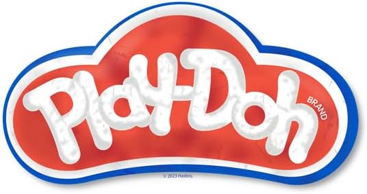 CafePress Play Doh Classic Logo Large Die Cut Sticker, 8.75" x 8.75" Clear
