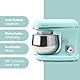 Bomann® Küchenmaschine 1100 Watt | Knetmaschine 5L | inkl. Knethaken, Rührhaken und Schneebsen | für bis zu 3 kg Teig | robustes Spezialgetriebe | Food Processor | Teigmaschine KM 6030 CB mint
