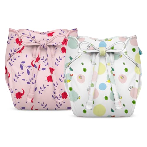 Image of Bumberry New & Improved Smart Nappy For New Born Baby (XS |0-3 months) | Holds Upto 3 Pees With Extra Absorbtion & 100% Leak Protection All in One Cloth Diaper For Just Borns - 2 Pcs - Kit 2