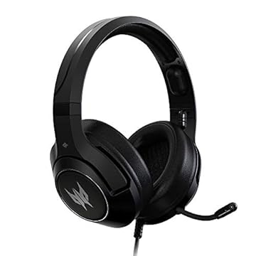 Acer Fone de ouvido para jogos Predator Galea 350 com som surround 7.1, microfone unidirecional com cancelamento de ruído, compatível com PC, Xbox One, PS4