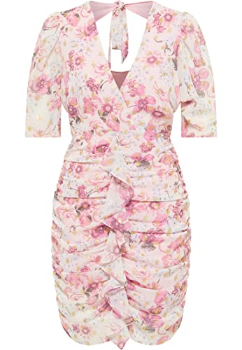 Robe drapée paino femme taille L en tissu noble au fini satiné haut de gamme