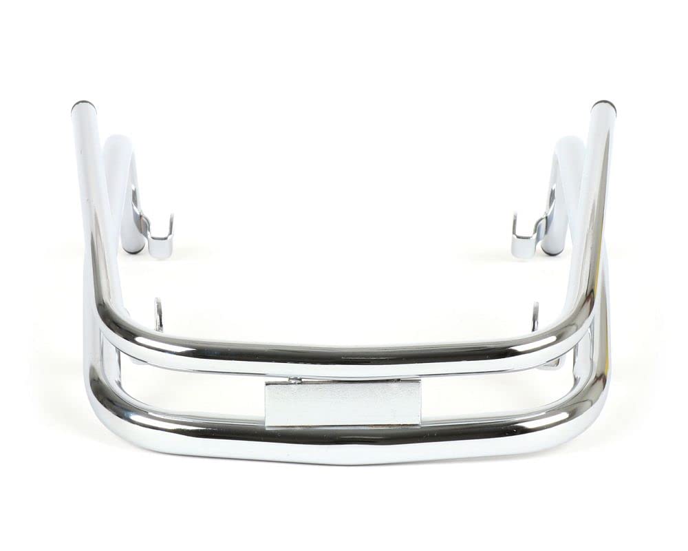 MOTO NOSTRA Pare-chocs avant double tube chromé compatible pour Vespa PX80-200, LML Star, Stella