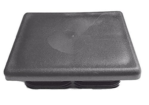 Image of Qty 1: CAPLUGS 4 inch X 3 inch OD, (for 6-8 Gauge) Rectangualr LDPE Plugs. (ID: L-3.6 inch-3.67 inch - W-2.6 inch-2.67 inch)) Plastic Tube Plug - Fencing Post - LAMP Post Glide Insert