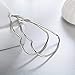 Yukhins Women Girls Stainless Steel Hoop Geometric Heart Triangle Hook Simple Fashion Earrings（Heart55Silver）