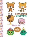 Malbuch Kwaii und Shopkins