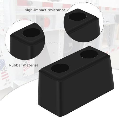 2-Pack Guards Dock Buffers– 6x3x3Inch Heavy Duty Rubber Bumper Block by Lakapre - Used condition - Image 8