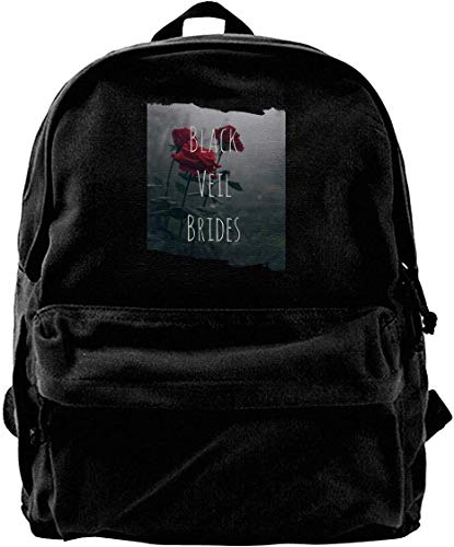 Mochila de Lona  Black Veil Brides Travel Laptop Backpack Laptops College School Computer