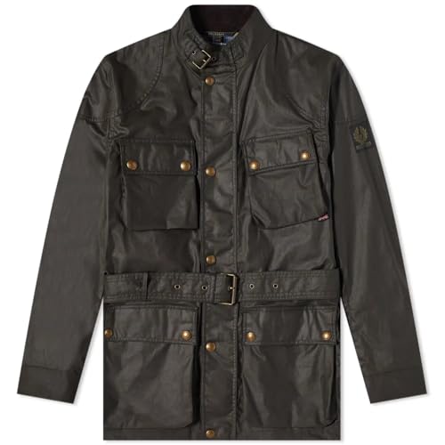 Belstaff Trialmaster Jacket Waxed Cotton, grün, 52