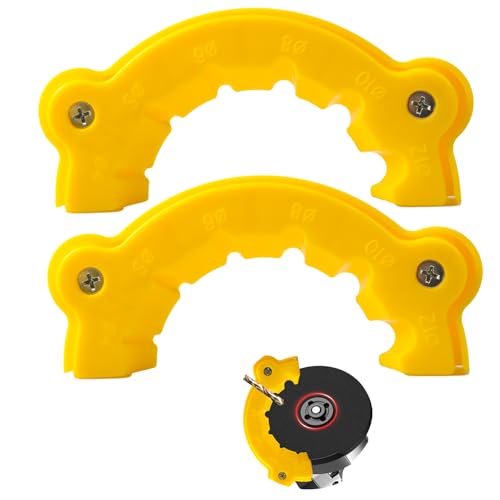 2Pcs Drill Bit Sharpener Angle Grinder Drill Bit Sharpener Drill Bit Sharpening Jig Multi-specification Drill Bit Grinding Attachment Giant Blade Angle Grinder Drill Bit Sharpener for All Bits