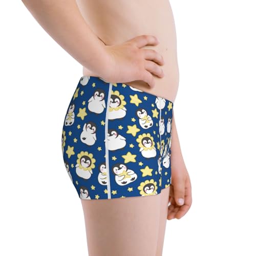 Boys' Cotton Boxer Brief Soft Underwear-Star Penguin2