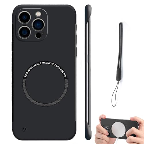 JUNENTER �����^�n�[�h PC ���C�t���[�����X�d�b�P�[�X iPhone 16 15 14 13 12 11 Pro Max Plus �p (�O���[�p�[�v���AiPhone14pro max �p)