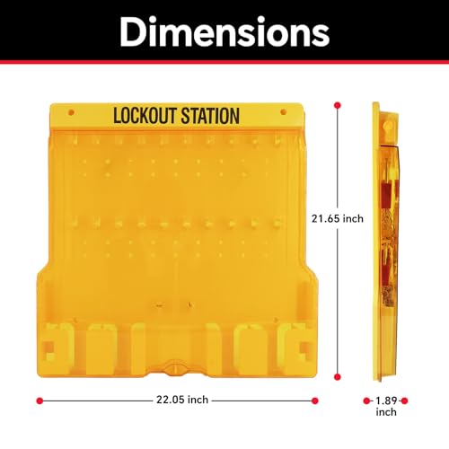 Lockout Tagout Station,Covered Group Lockout Station Lockout Tagout Kit Safety Tools for Industrial,Electric Power,Machinery Tool