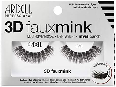 Ardell 3D FAUX MINK 860 BLACK + Duo Clear Glue 1g