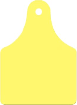 ALLFLEX USA GLF/GSMY 115451 Ear Tag, Blank, Yellow, Large