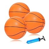 INTOWIND Mini Basketballs 3 Pack - 7inch Small Basketball Size 3 Set with Pump Needle...