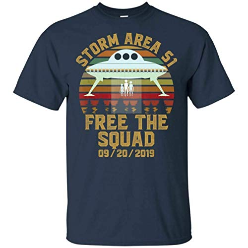 MY'S Storm Area 51 Free Squad t-Shirt Men's t-Shirt Short Sleeve s-5xl,Navy,L