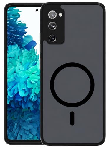 Image of Back Cover for Samsung Galaxy S20 Fe 5G, Smoke Matte PC Back + Side TPU Black Bumper Shockproof Magnetic Support Mobile Case Cover (Samsung Galaxy S20 Fe)