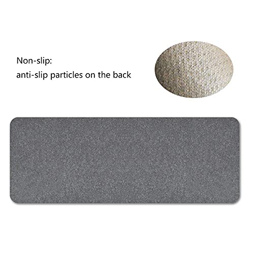 Firebee Extended Gaming Mouse Pad Non-Slip Desk Pad Protector Office Writing Mat Felt Base 0.12 Inch Thick (Gray) #TOP4