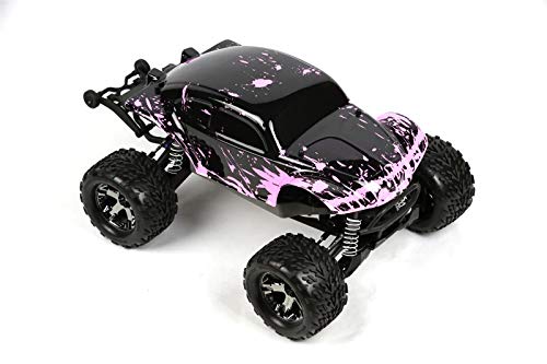 SummitLink Compatible Custom Body Muddy Pink Over Black Replacement for 1/10 Scale RC Car or Truck (Truck not included) STB-BP-01 - Thumbnail 5