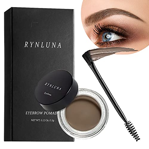 Rynluna Professional Brow Pomade, Eyebrow Color That Fills And Shapes Brows, Easy Breezy Brow Sculpt, Dark Brown, 0.12 Ounce #TOP1