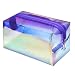 Makeup Bag, F-color Fashion Holographic Cosmetic Travel Bag Large Toiletry Bag Makeup Organizer for Women, Purple