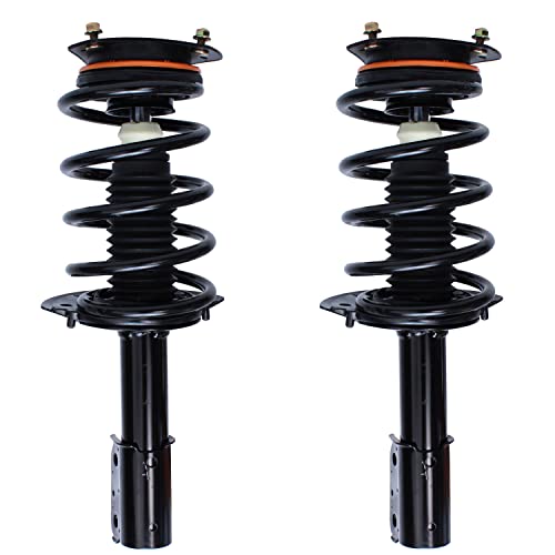 Image of Detroit Axle - 8pc Front Suspension Kit for 2002-2007 Buick Rendezvous, 2001-2005 Pontiac Aztek, 2 Ready Struts 2 Sway Bars 2 Outer Tie Rods 2 Lower Ball Joints 2003 2004 Replacement