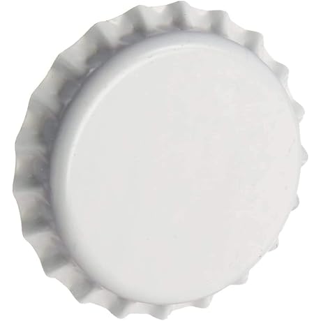 North Mountain Beer Bottle Caps for Homebrewing - White, Oxygen Barrier