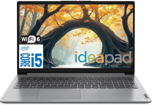 Image of Lenovo IdeaPad Business & Student Laptop Computer | 15.6 Inch FHD | Intel 12th Gen 10-Core i5 CPU | 16GB RAM, 512GB PCIe SSD | Intel Iris Xe Graphics | WiFi 6 | SD Card Reader | Copilot AI | Win 11