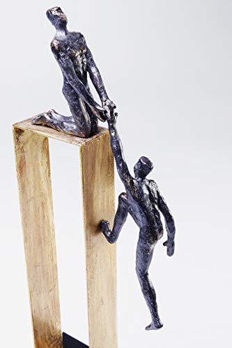 Sculpture salon haute finition Elements Come Together gris et or - 7