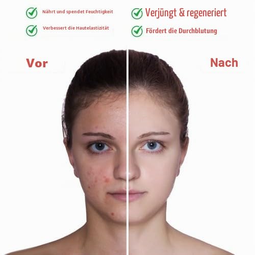 Foto von 2 Stück Granatapfelkernöl 60ml, 100% Kaltgepresste Pomegranate Seed Oil, Körperöl & Haaröl mit Granatapfelextrakt, Biologische Feuchtigkeitsessenz, Körpermassageöl für Körper, Haare, Gesicht