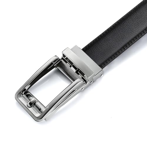 CHAOREN Ratchet Belt - Mens Dress Belt 1 3/8" Comfort Click - Micro Adjustable Fit Everywhere