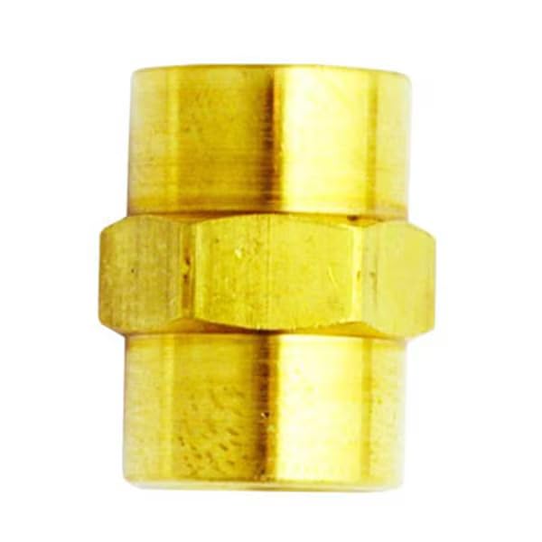Female Hex Coupling Brass Fitting 1/4
