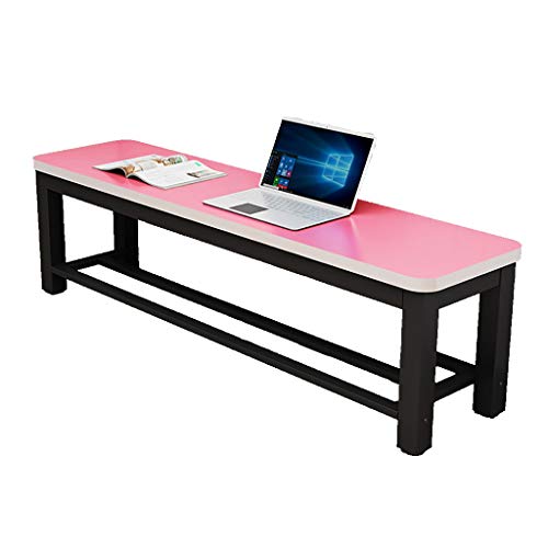 Taburete largo rosa de 80x30x45 cm para calzado y sofa de salon 2